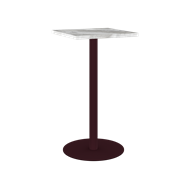 Burgundy Halo Bar Table